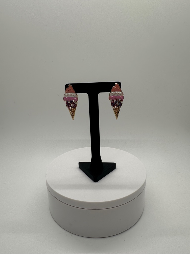 Ice Cream Cone Drop Earrings 10$